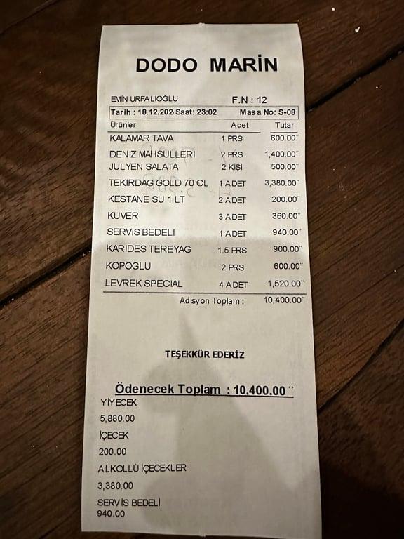 DODOMARİN RESTAURANT fotoğraf 1