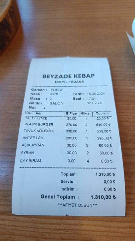BEYZADE KEBAP 100. YIL ŞUBESİ fotoğraf 2
