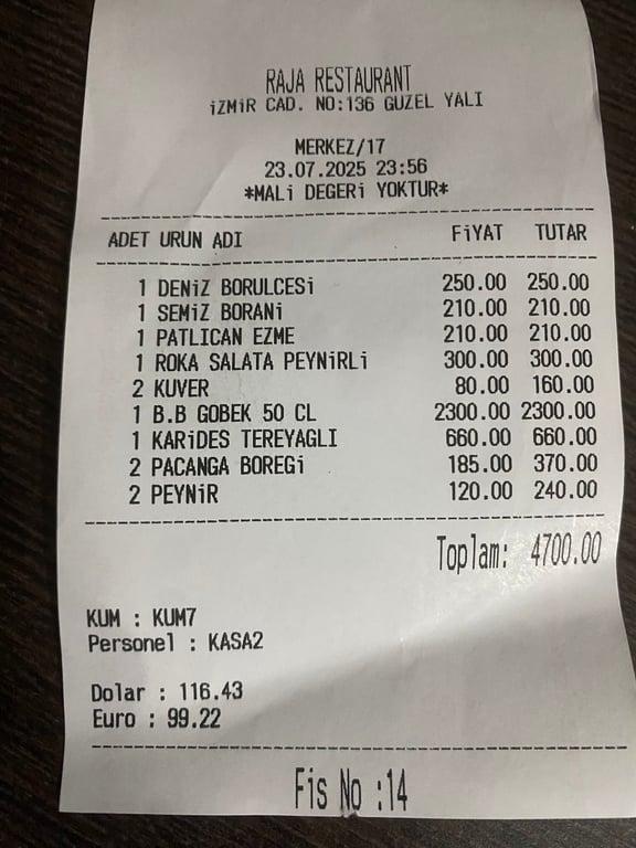 Raja Restaurant Güzelyalı fotoğraf 4