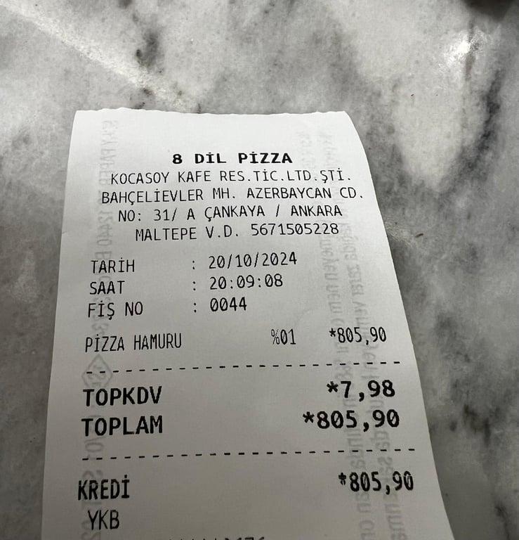 8 Dil Pizza (Eski 3. Cadde) fotoğraf 3