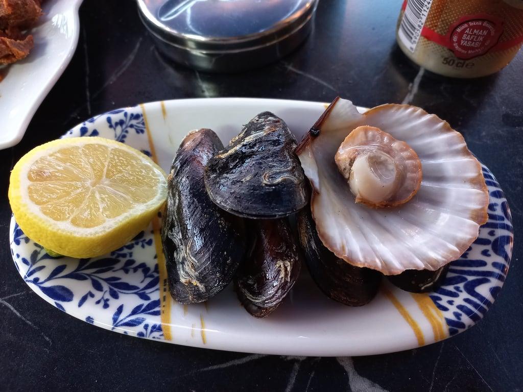 Akya meze ve midye fotoğraf 11