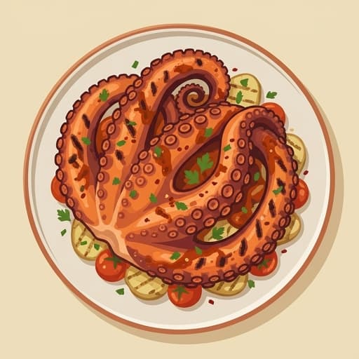 ızgara ahtapot