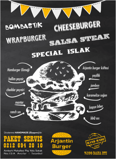 Arjantin Burger Handmade fotoğraf 5