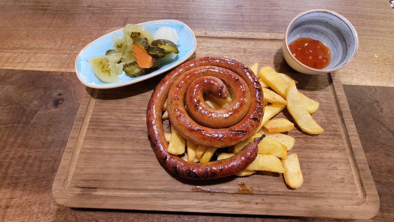 Kırmızı Et Steak Burger Sosis fotoğraf 8