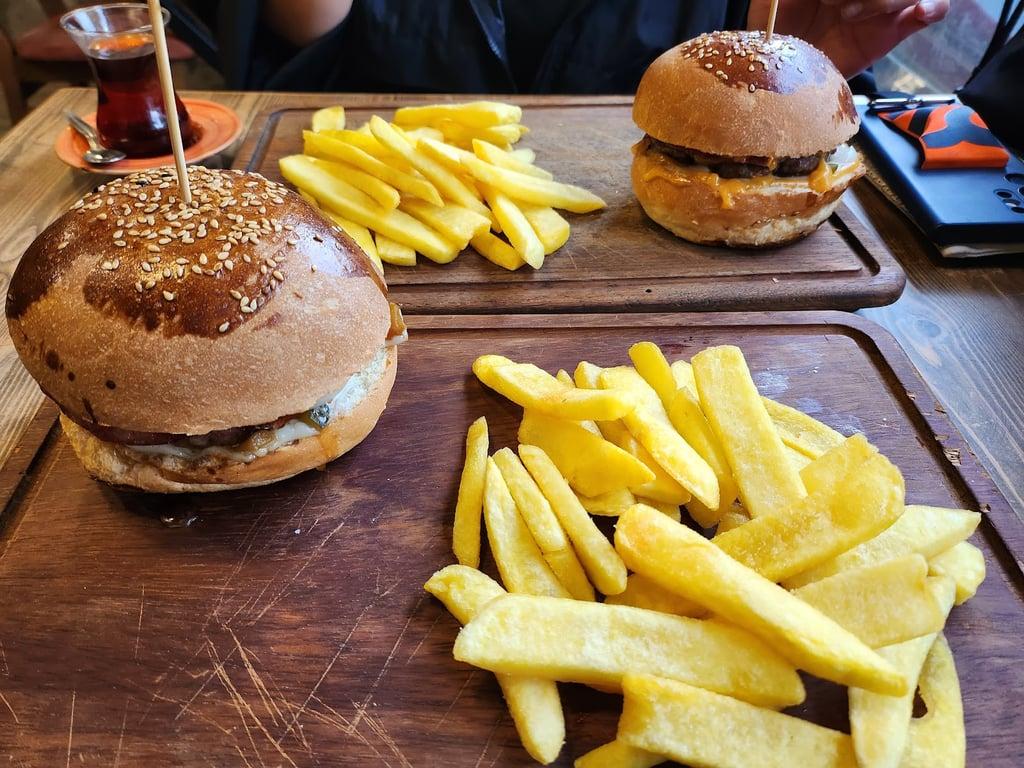 Kırmızı Et Steak Burger Sosis fotoğraf 6